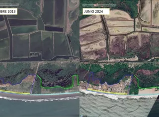 Denuncian daño ambiental en Punta Chame por extracción de arena sin autorización. 