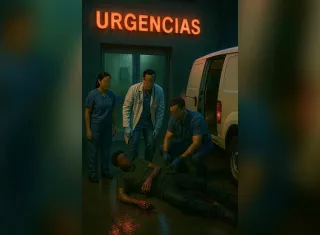  Joven baleado muere tras ser lanzado desde un panel a entrada de policlínica