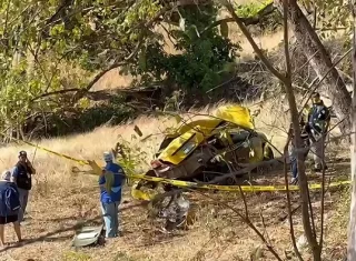 El conductor del taxi murió en la escena del accidente.  /  Foto: Thays Domínguez