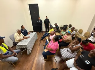 Se estarán realizando trabajos para la reparación de una tubería que colapsó y que afectó a la comunidad. Foto. Diómedes Sánchez