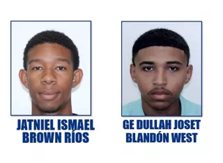  Jatniel Ismael Brown Ríos y Dullah Joset Blandón West, buscados por homicidio.  /  Foto: MP