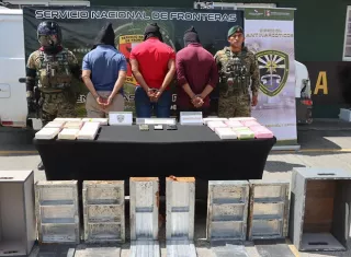 Todo quedó a órdenes de la Fiscalía de Drogas. /  Foto: Senafront