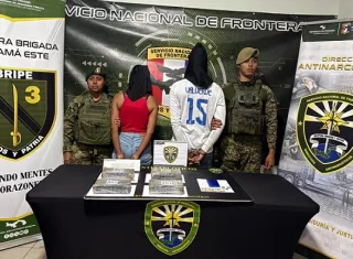 La pareja iba en un bus Panamá - Darién.  /  Foto: Senafront