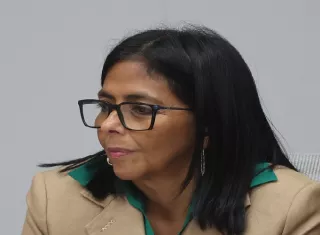 La presidenta interina de Venezuela Delcy Rodríguez destacó que en materia arancelaria no puede haber cambios. Foto. EFE