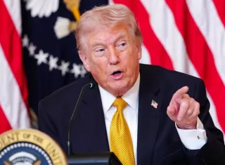 El presidente de Estados Unidos Donald Trump no quiso enumerar los países que le han mostrado su respaldo ni los que lo han "decepcionado". Foto. EFE