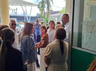 La Primera Dama de la República, Maricel de Mulino, recorrió las instalaciones del antiguo hospital Dr, Manuel Amador Guerrero