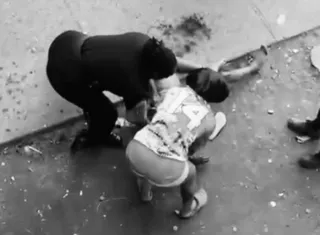 La mujer fue trasladada de emergencia l hospital de Colón.  /  Captura de video RS