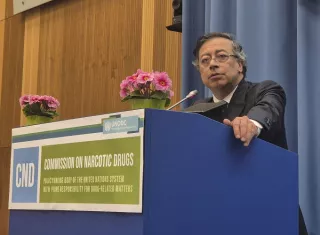 El presidente de Colombia, Gustavo  Petro, manifestó que "van muchos estallidos" y dijo que pronto hará pública "una grabación" que le llegó a su Gobierno desde Ecuador sobre lo ocurrido. Foto. EFE