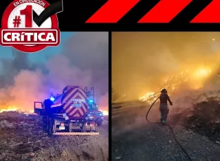 gregó que el humo tóxico que emana del lugar es altamente peligroso por lo que recomiendan alejarse lo más que se pueda del lugar.