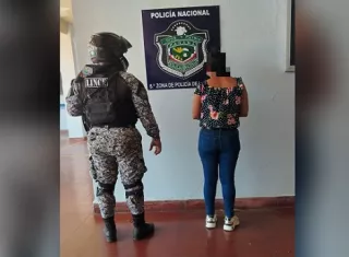 La mejer fue aprehendida en Herrera.  /  Foto: PN