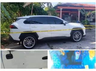 El vehículo fue recuperado en Burunga. / Fotos: PN