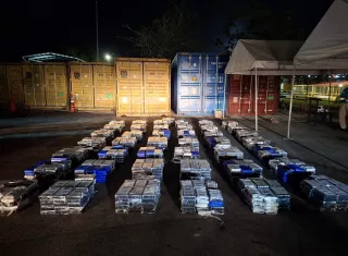 El contenedor tenía como destino final Lituania.  /  Foto: PN