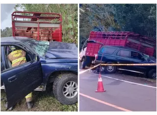 El conductor falleció en la escena.  /  Fotos: BCBRP