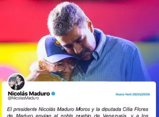 El mensaje de este sábado se publica dos días después de la comparecencia de Maduro y Flores ante un tribunal en Nueva York, donde el jueves un juez federal descartó desestimar el caso de narcotráfico por el cual se encuentran detenidos.  EFE/ @nicolasmaduro