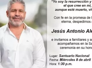 Honras fúnebres de Jesús Antonio Alemán serán el miércoles 8