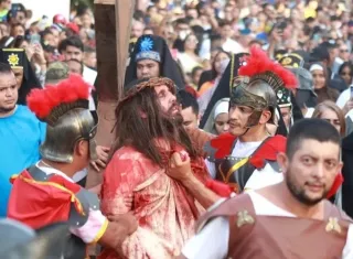 El papel de Jesús será nuevamente interpretado por Carlos Ocaña, quien desde hace siete años lleva adelante este papel. Foto. Thays Domínguez