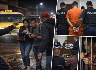 Los delincuentes se transportaban en un taxi. / Imagen ilustrativa: IA Copilot