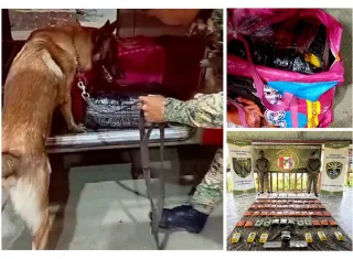 Alijo de droga camuflado entre encomiendas es decomisado en Agua Fría