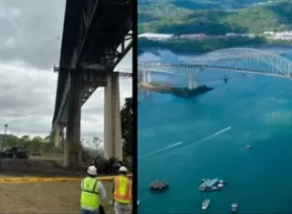 Puente de las Américas abre a medias: cierran paso a camiones y buses grandes
