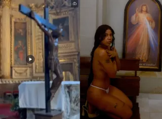 Demandan a Tokischa por grabar video en bola dentro de iglesia en España