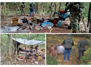 Desmantelan campamento de minería ilegal en Tortí; hay 5 detenidos