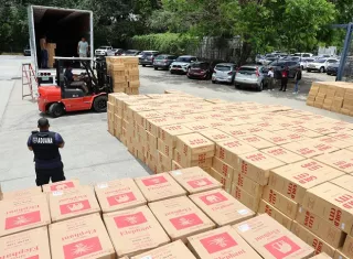 Incautan millonario cargamento ilegal de cigarrillos en autopista Panamá-Colón