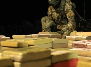 La sustancia ilícita quedó a orden de la Fiscalía de Drogas.  /  Foto: Diómedes Sánchez