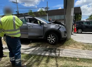 La víctima falleció camino al hospital.  /  Foto: TraficoCpanama
