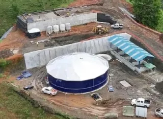 La planta potabilizadora de Palmas Bellas tiene una inversión superior a 24 millones de dólares. Foto. Archivo