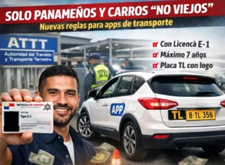 Solo panameños y carros “no viejos”: reglas nuevas para apps de transporte