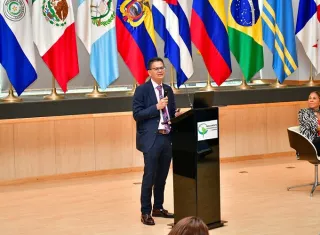 Uno de los objetivos principales fue compartir experiencias sobre el desarrollo del ecosistema de activos digitales en El Salvador. Foto. Cortesía