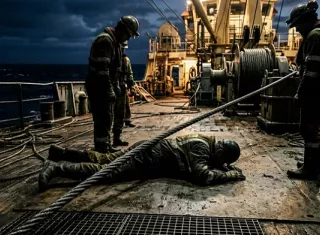 El cable golpeo al trabajador y murió.  /  Imagen ilustrativa: IA Gemini