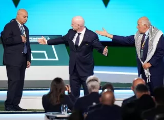 Directivos palestinos e israelíes de fútbol se niegan a darse la mano 