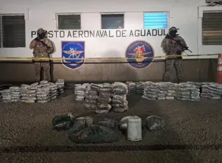Se incautó 621 paquetes de presunta droga en playa Juan Hombrón, Coclé. Foto: Cortesía