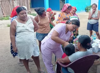 Prevención y salud en Guna Yala con vacunación masiva