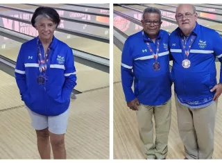La Señora Lupe Coparropa (izq.) y los señores Luis Vásquez y Marco Saavedra. Fotos: CNBP