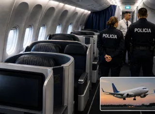 Pareja fue hallada semidesnuda en vuelo que viajaba de Panamá a Rosario