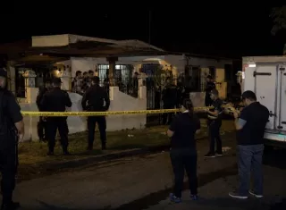 Vista del lugar en donde fueron asesinados tres hombres en  Chagres de Chilibre.  /  Imagen: elnorte507informando
