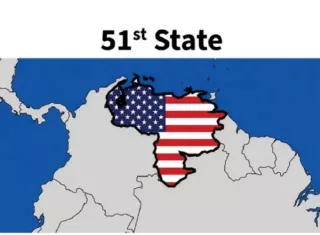 El mapa utilizado por el republicano en redes sociales no contiene el territorio del Esequibo, que Venezuela reclama como propio ante Guyana. Foto. @realDonaldTrump