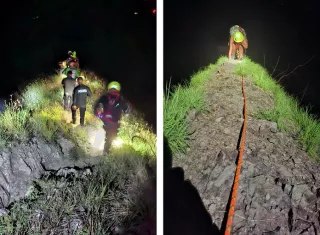 La joven estaba en un área muy accidentada.  / Foto: BCBRP