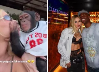 Exnovia de Vinicius  besa a un mono, la critican y ella aclara el lío