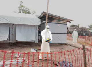 El centro de tratamiento del ébola en Bulape, provincia de Kasaï en RDC. Foto: EFE