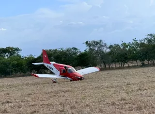 En la aeronave viajaban dos personas que no resultaron afectadas.