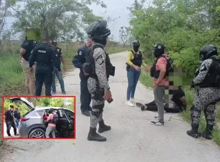 Interceptan a supuestos pandilleros que huían en dos autos
