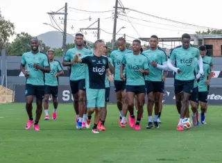 Entrenamiento de este viernes de la Selección Mayor de Fútbol de Panamá en Río de Janeiro, Brasil. Foto: FPF