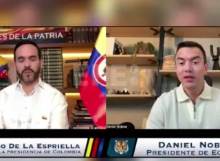 Videollamada entre Noboa y De La Espriella 
