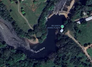 El cadáver fue ubicado cerca de la toma de agua cruda del Idaan. /  Imagen: Google Maps