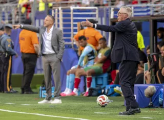 El seleccionador de Brasil Carlo Ancelotti (d). /Foto: EFE