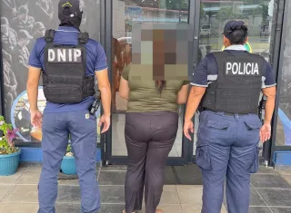 La captura se realizó en la comunidad de El Polvorín, sobre la vía principal del corregimiento de Cativá