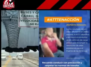 Se la jugó y perdió. Lo multan con $750 por pasar por puente de La Américas 